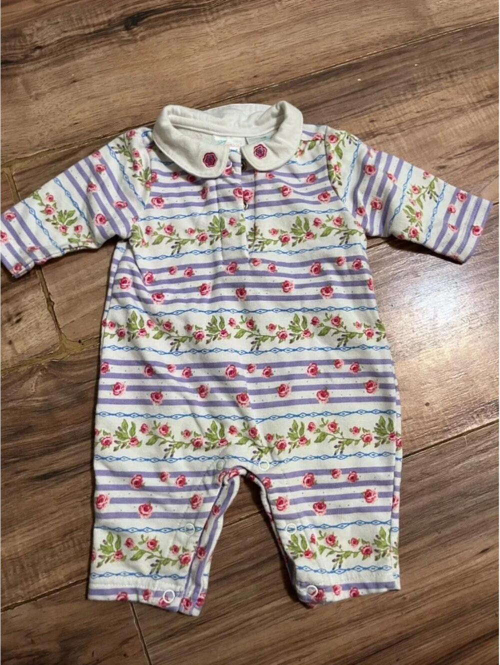 Vintage Baby Connection Floral Romper